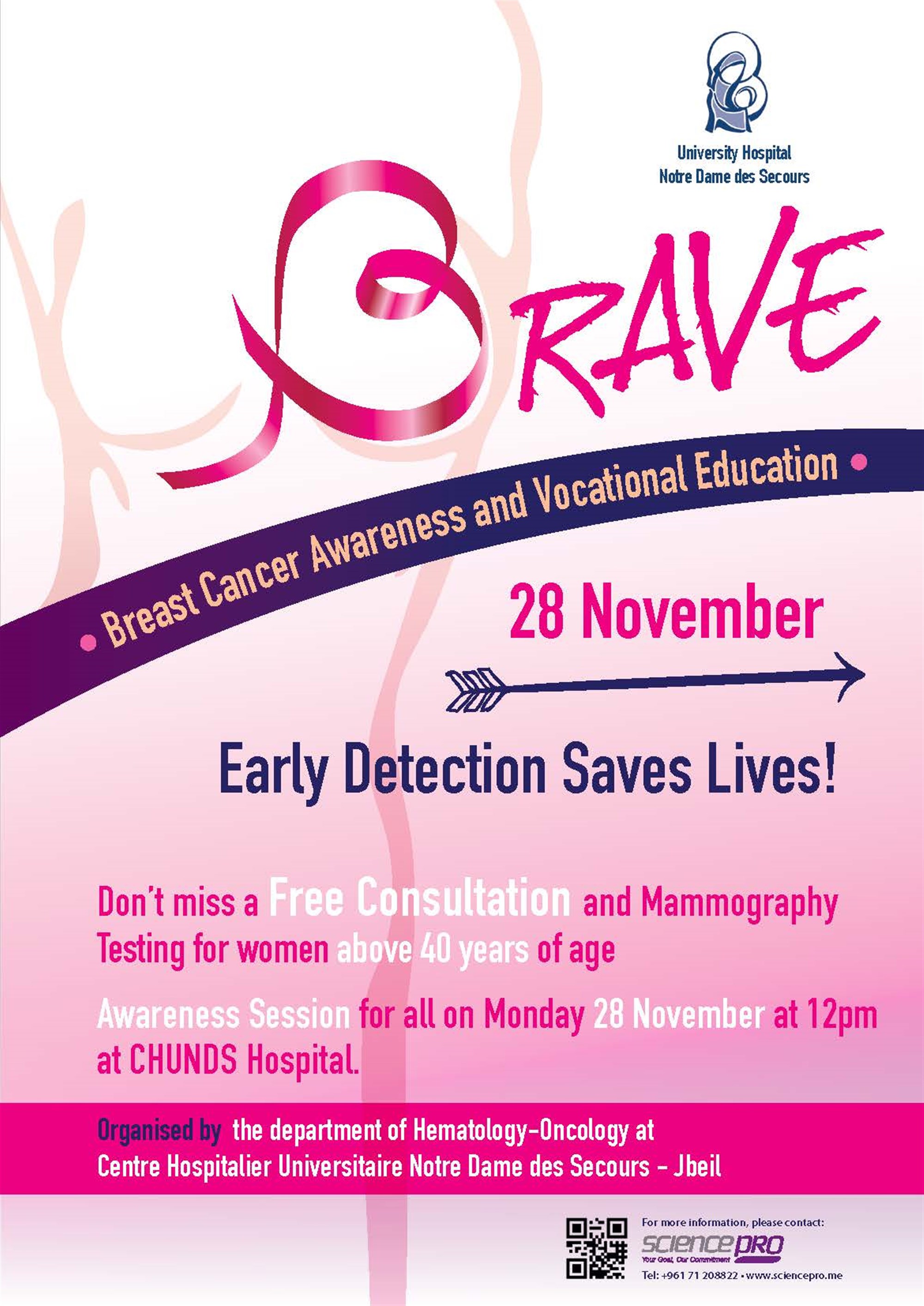 Breast cancer awareness campaign "BRAVE"