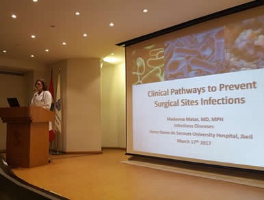 Conférence " les moyens de prévention des infections du site opératoire"